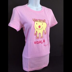 Maxim’s art animal koala T-shirt pink